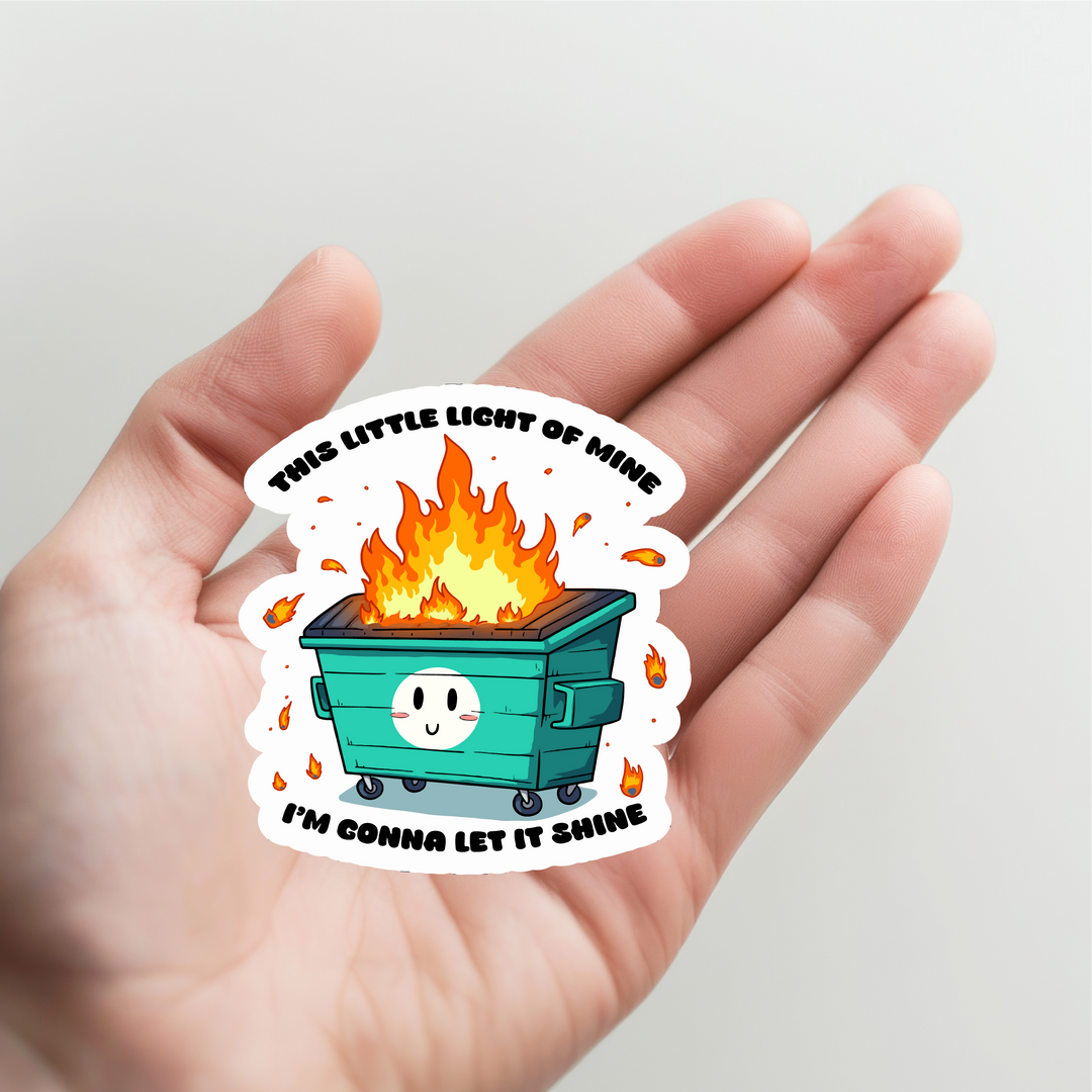 Dumpster Fire Sticker