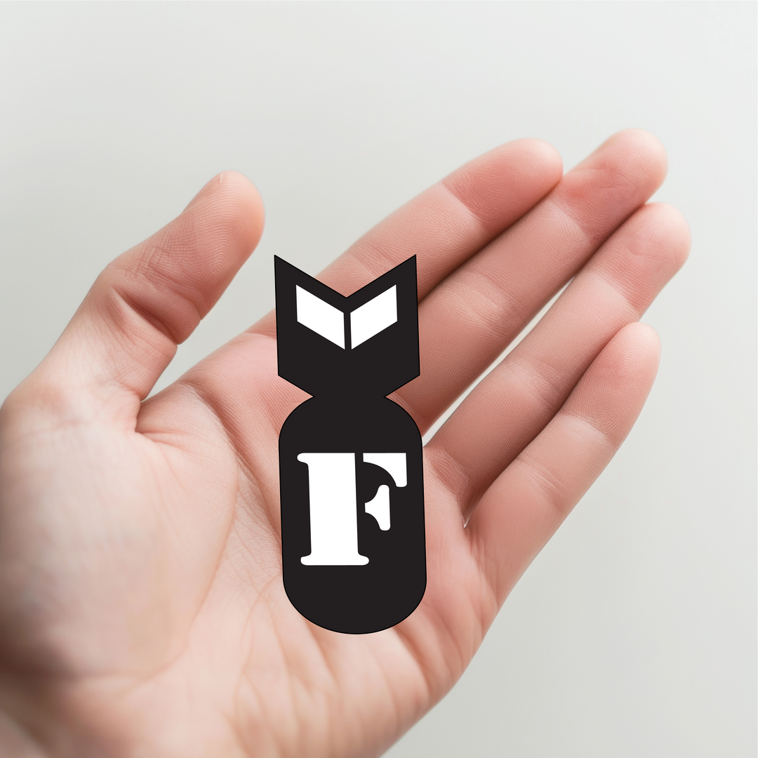 F Bomb Sticker