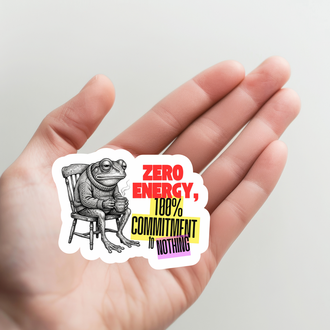 Frog Zero Energy Sticker