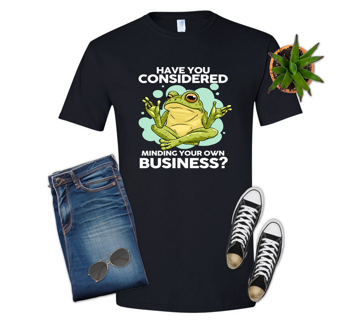 Frog Mind Your Own Business Shirt