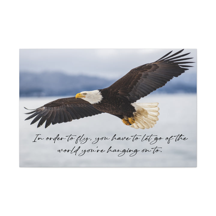 Eagle To Fly Wrapped Canvas Print