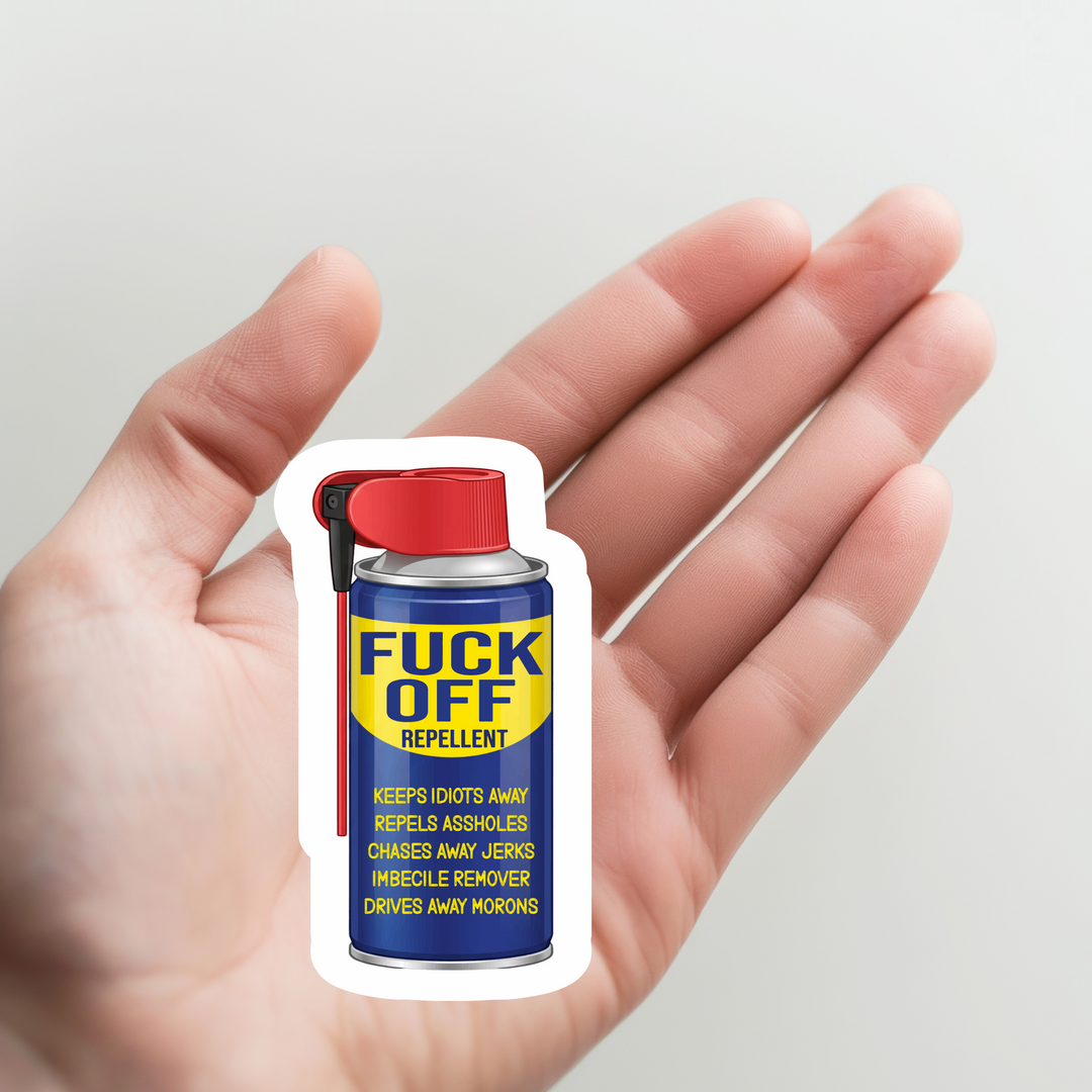 WD-40 Fuck Off Repellent Sticker