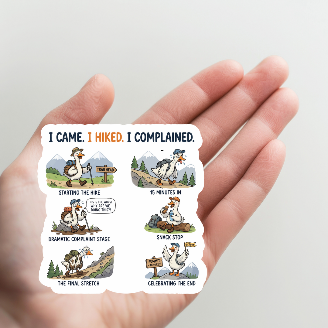 Goose Hiking Sticker