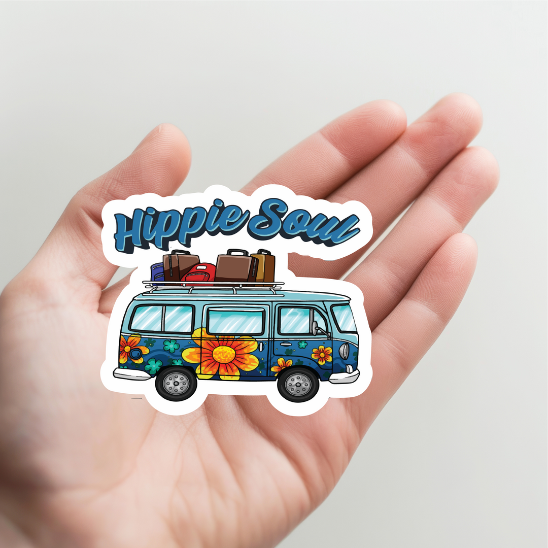 Hippie Soul Luggage Rack Van Sticker