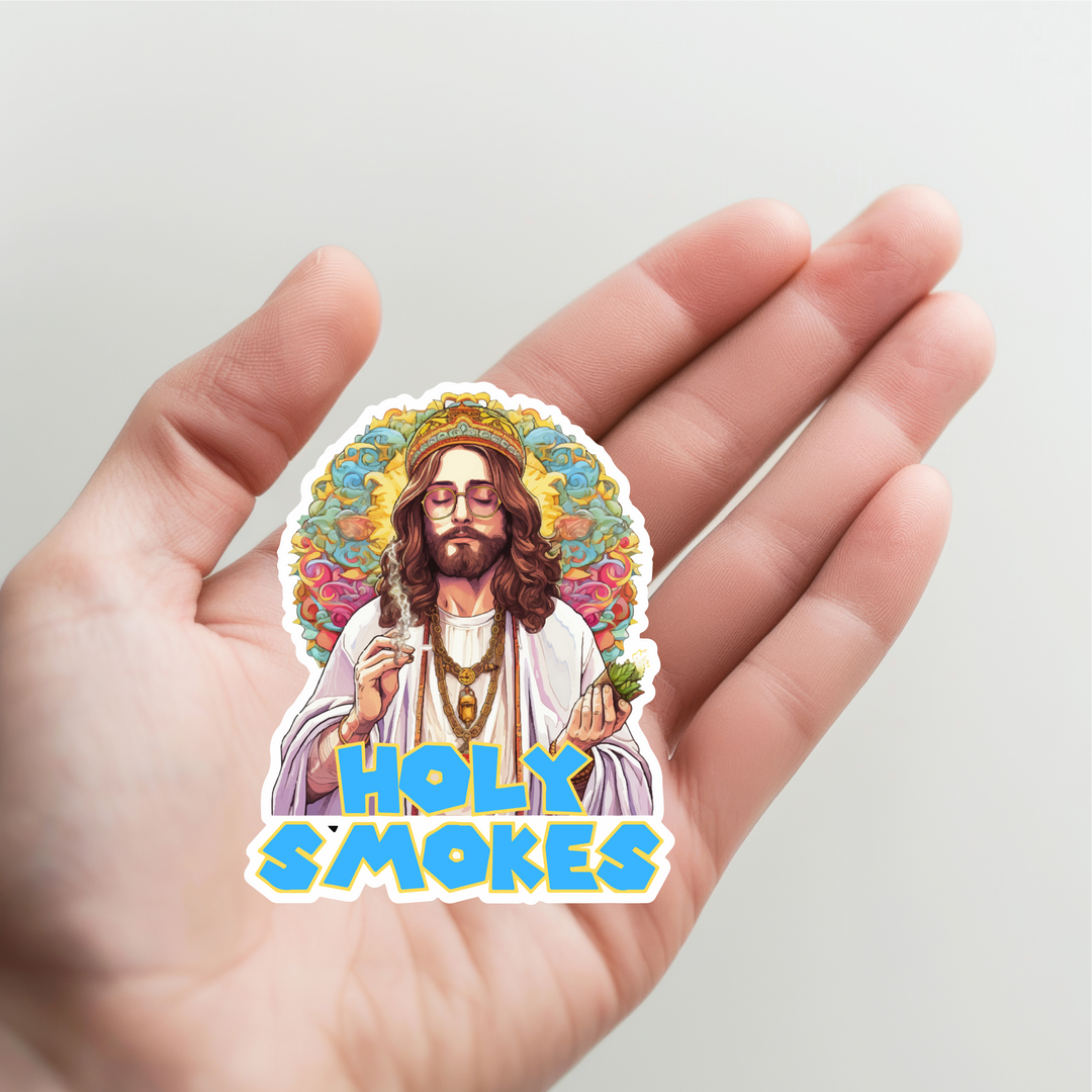 Jesus Holy Smokes Sticker