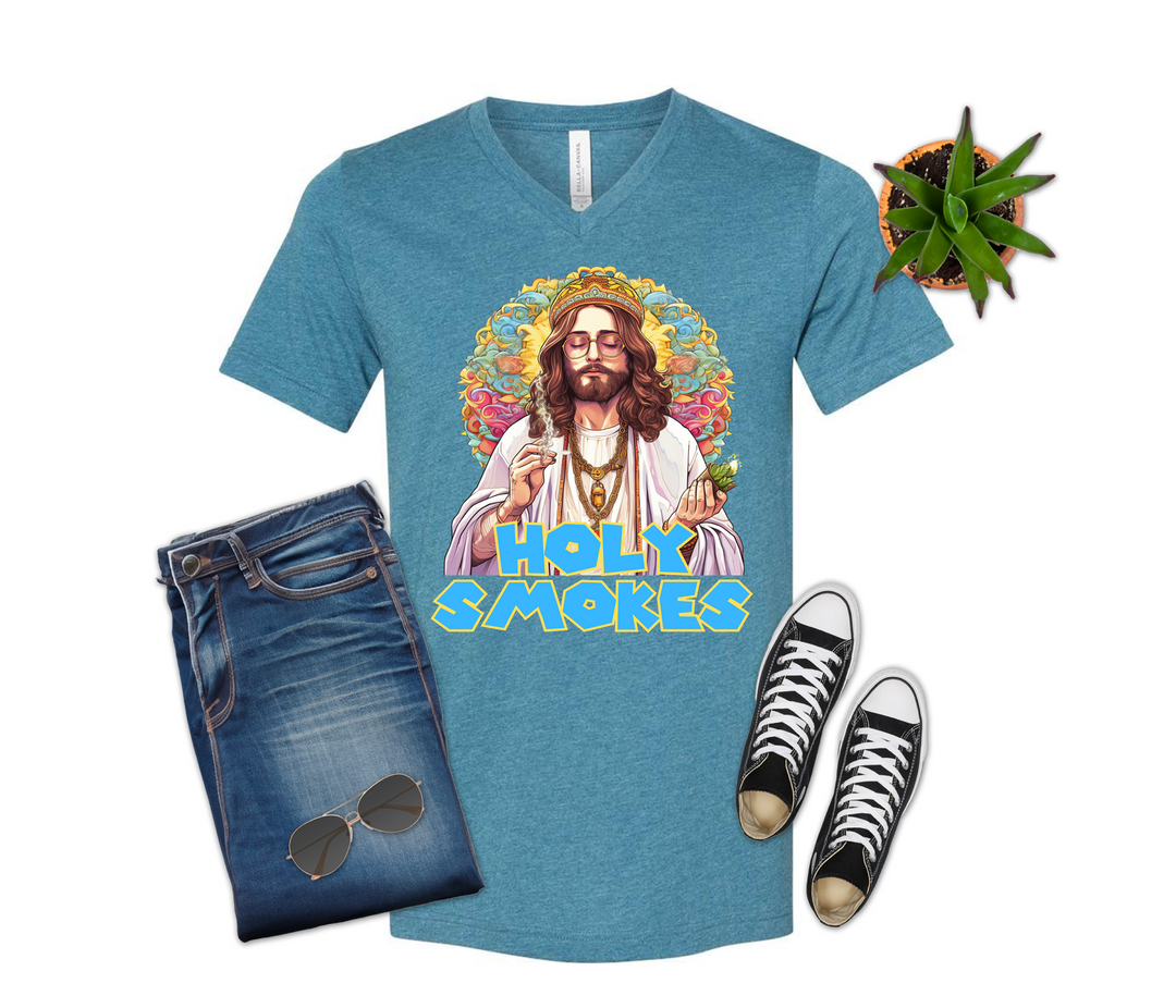 Holy Smokes Blue Font Shirt