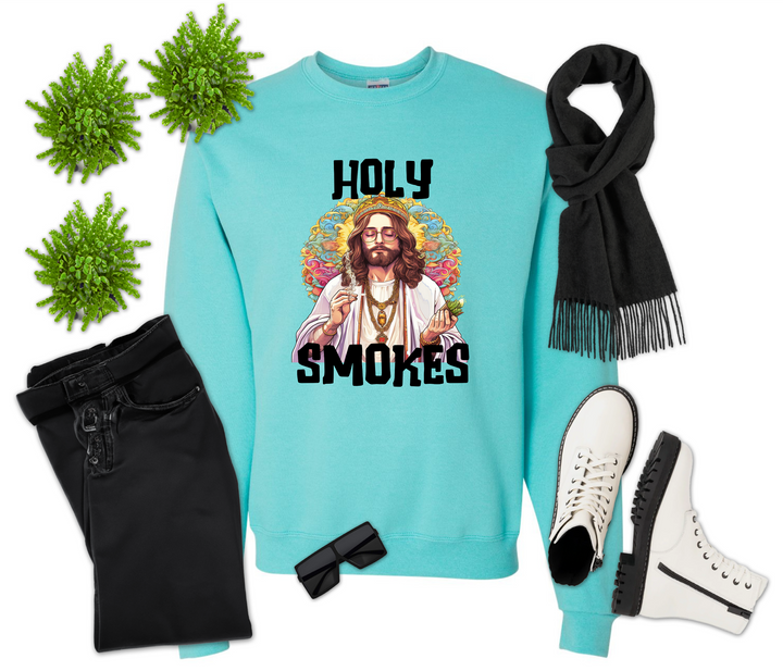 Holy Smokes Black Font Shirt