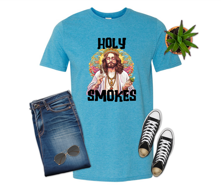Holy Smokes Black Font Shirt