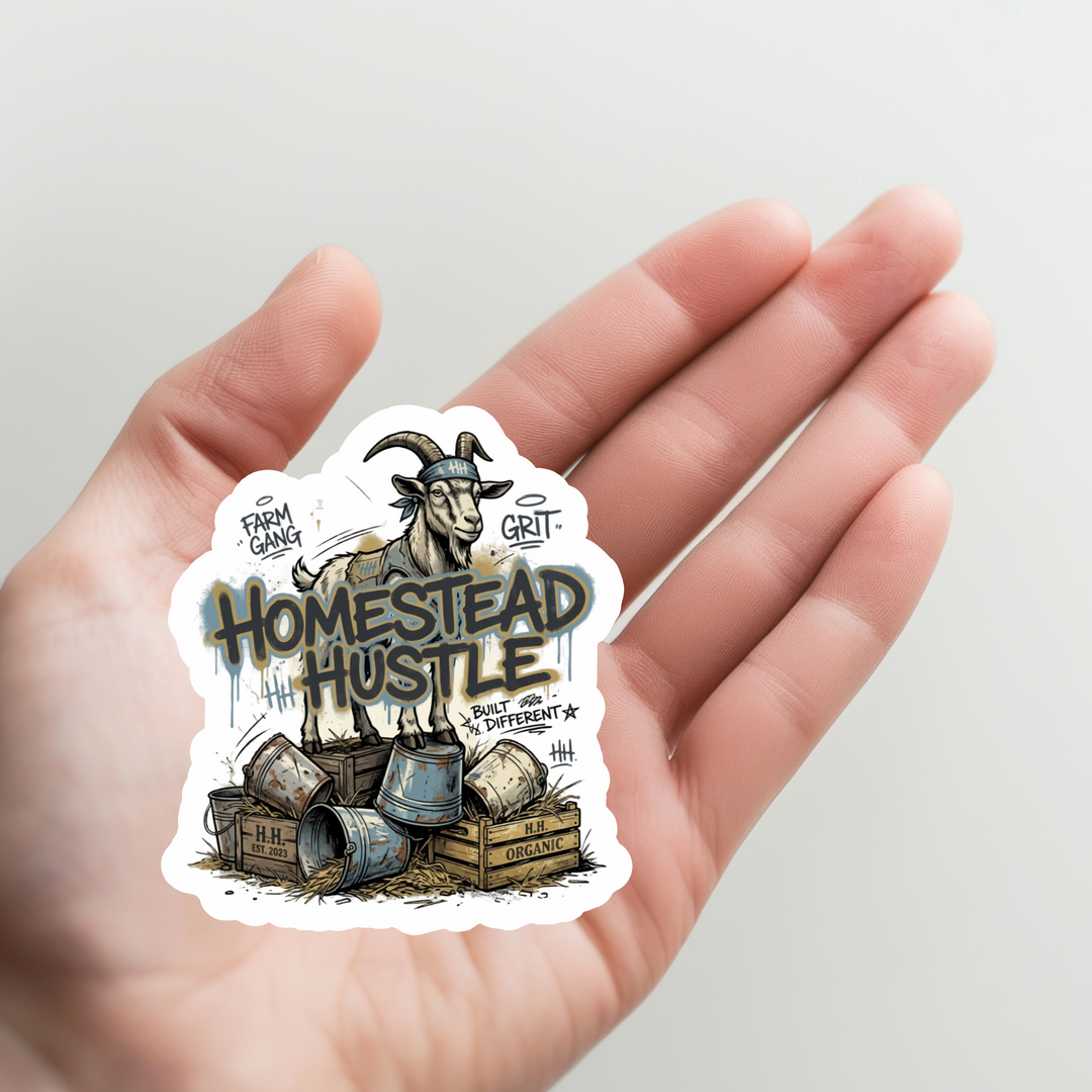 Homestead Hustle Goat Sticker
