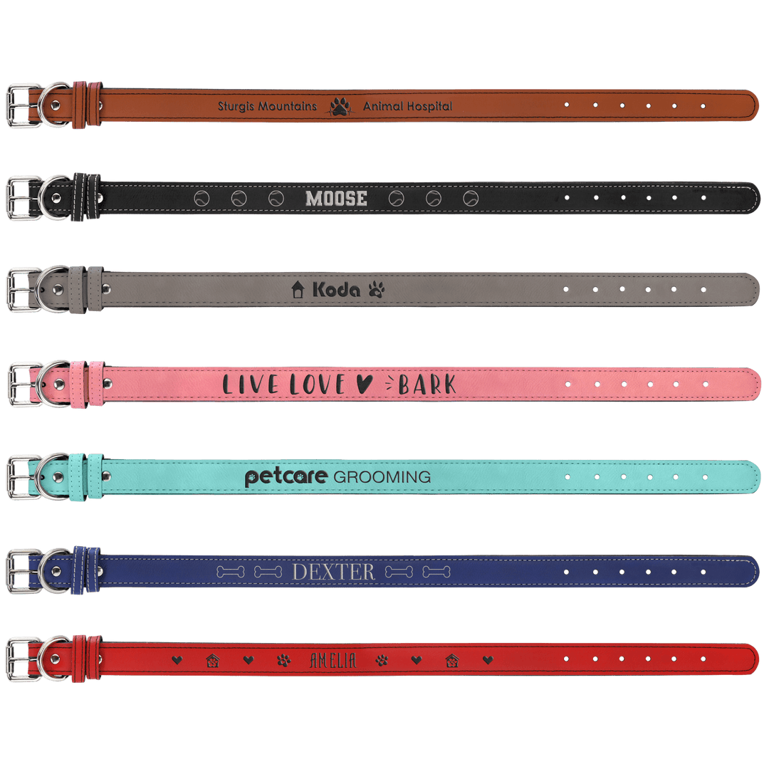 Custom Leatherette Pet Collar
