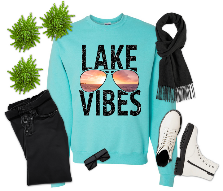 Lake Vibes Sunglasses Sunset Shirt