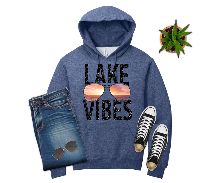 Lake Vibes Sunglasses Sunset Shirt