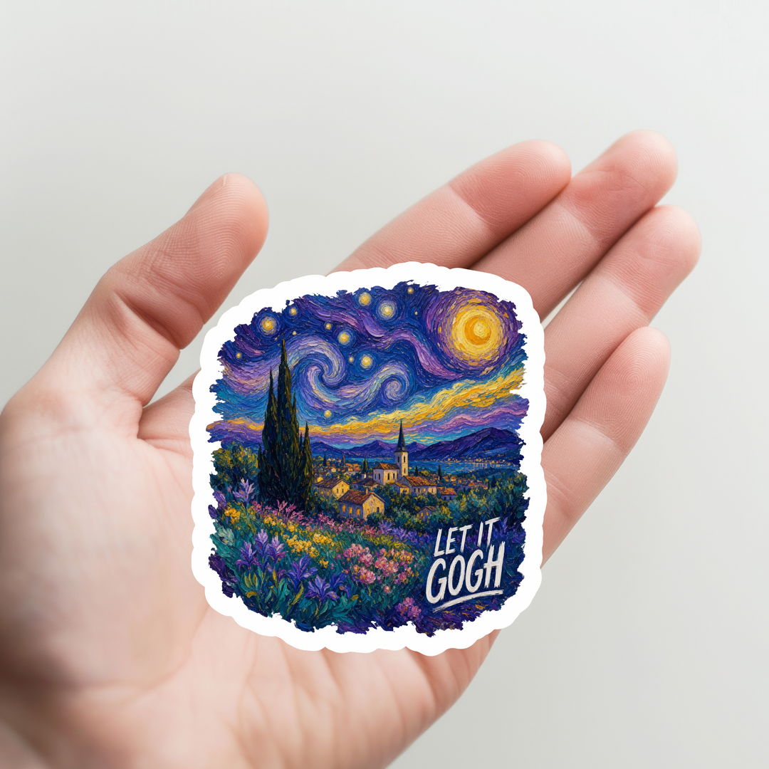 Let it Gogh Sticker
