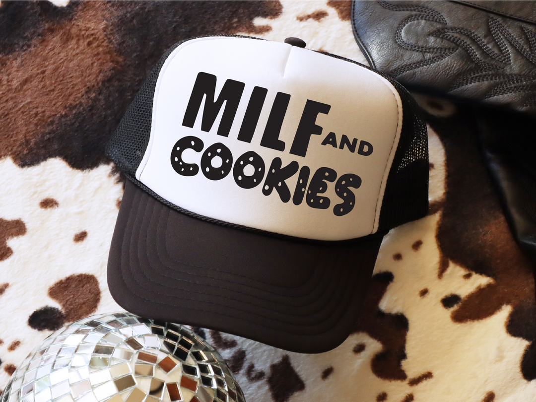 MILF and Cookies Trucker Hat