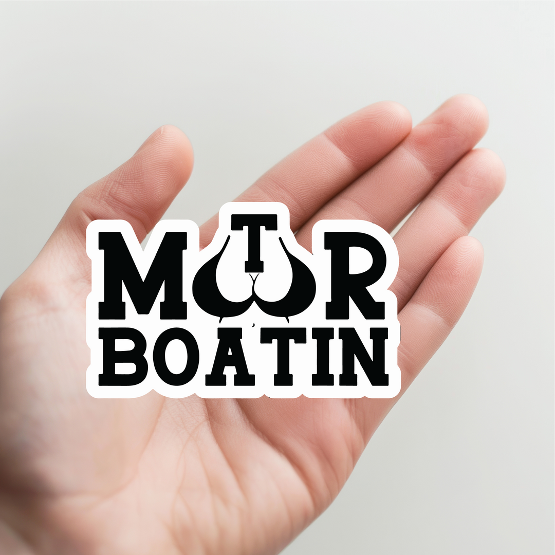 Motor Boatin Sticker