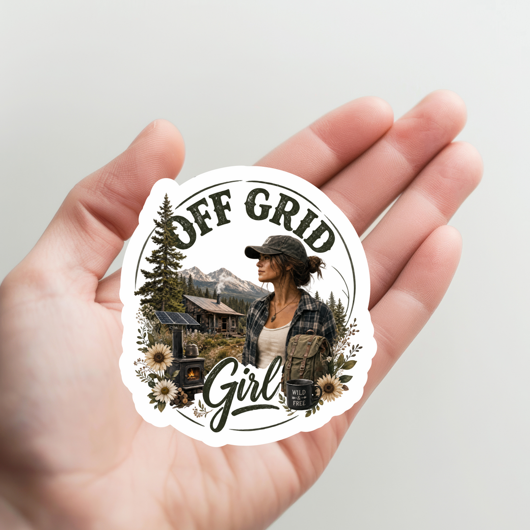 Off Grid Girl Sticker