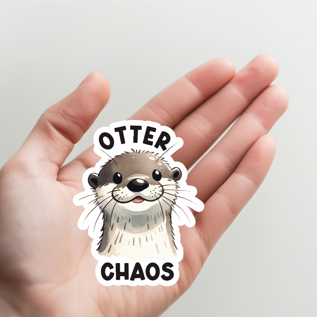 Otter Chaos Sticker