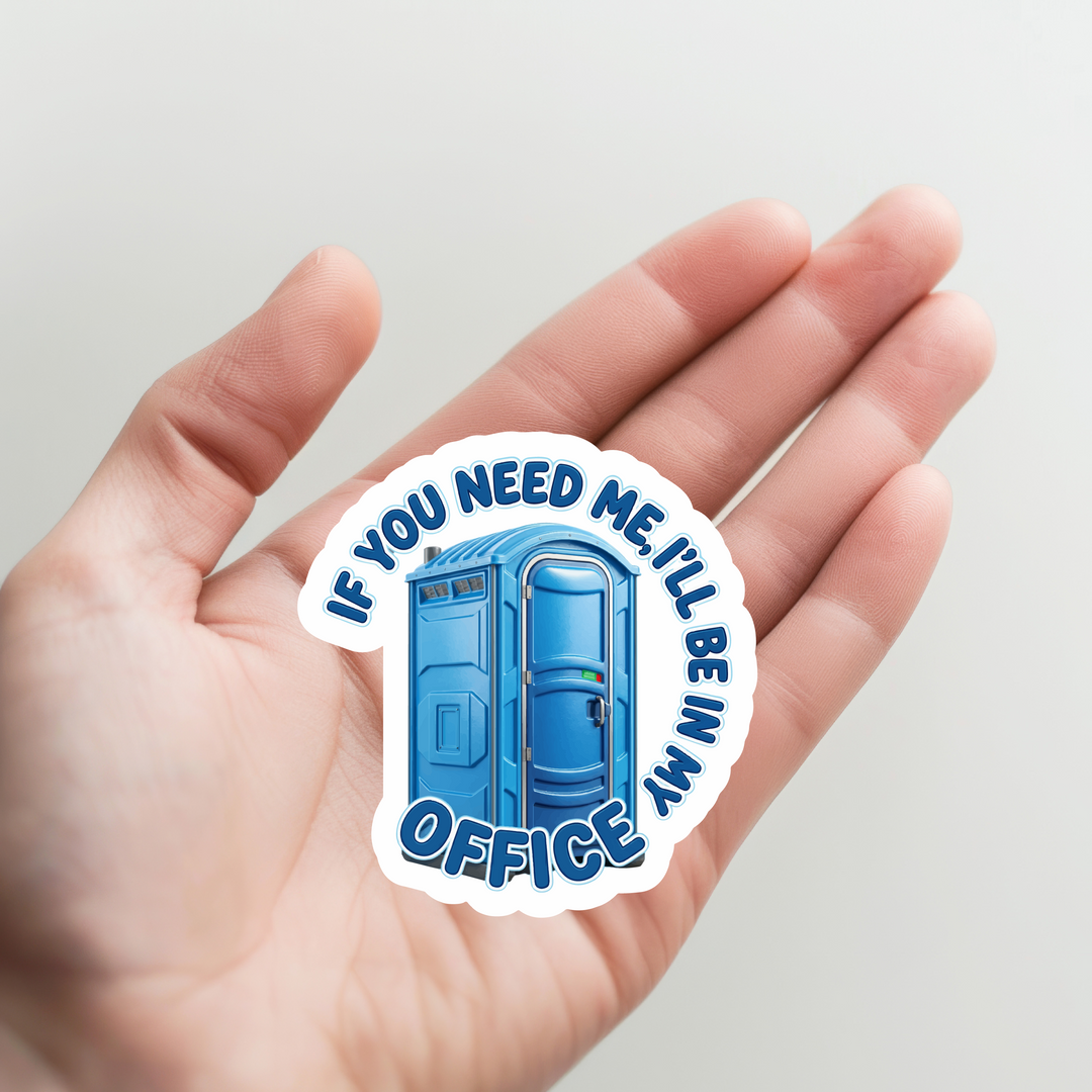 Porta Potty Office Sticker