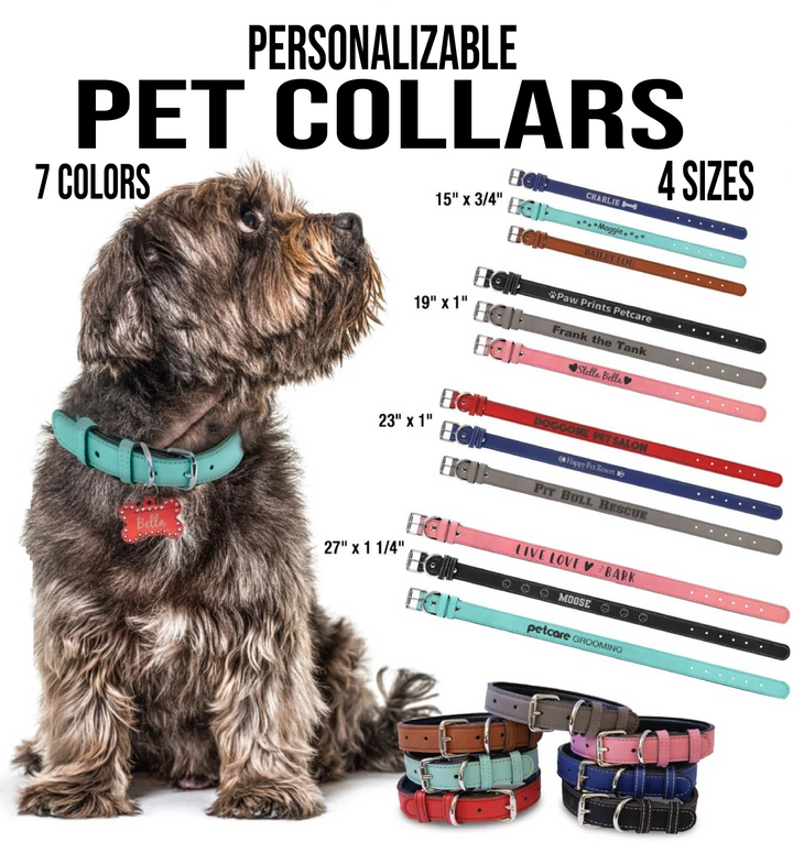 Custom Leatherette Pet Collar