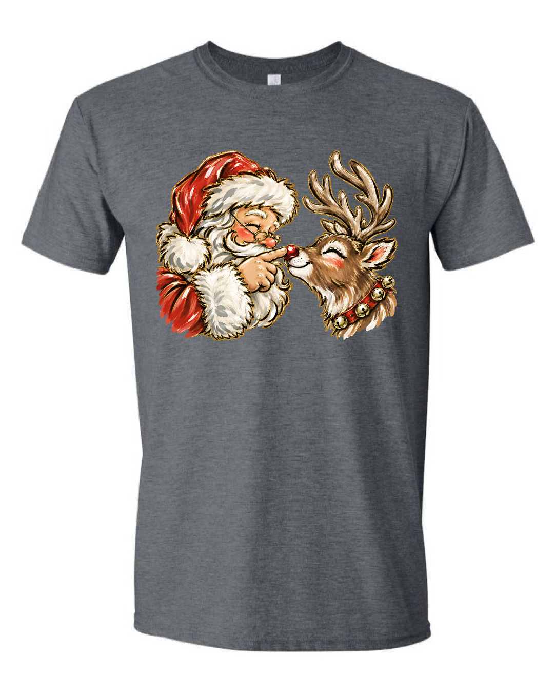 Santa Rudolph Reindeer Boop Nose Shirt