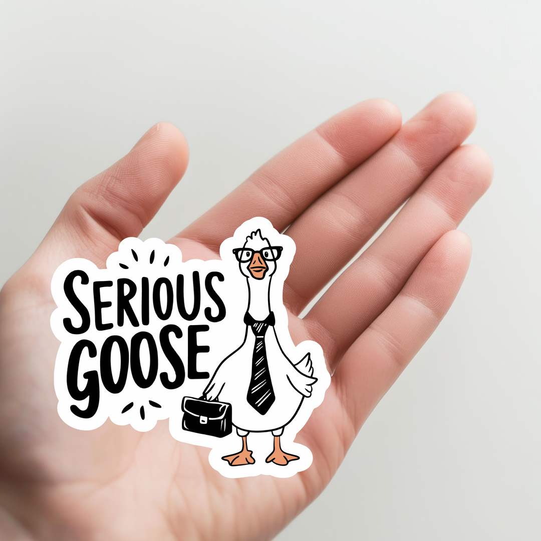 Serious Goose Option 2 Sticker