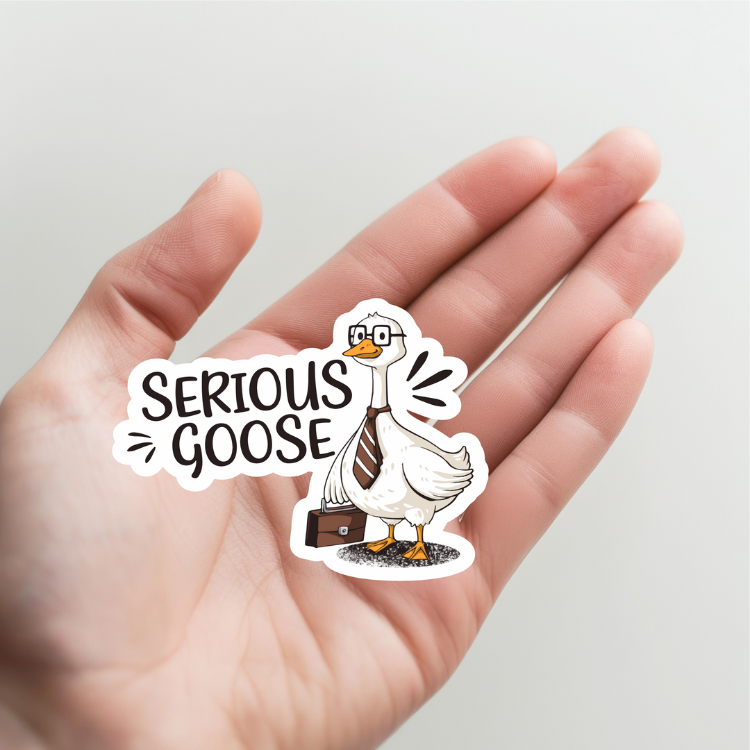 Serious Goose Sticker