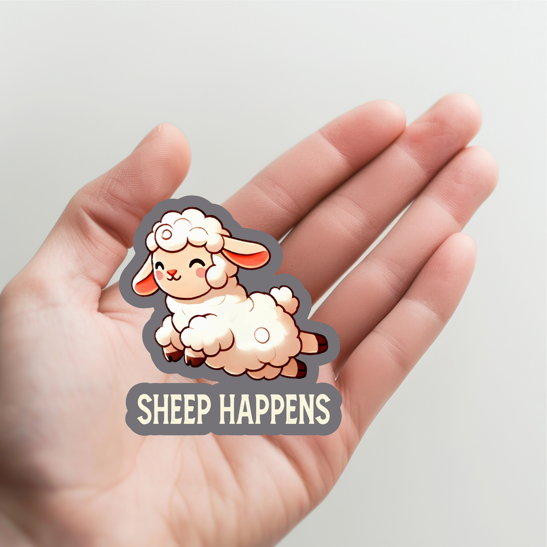 Sheep Happens Sticker