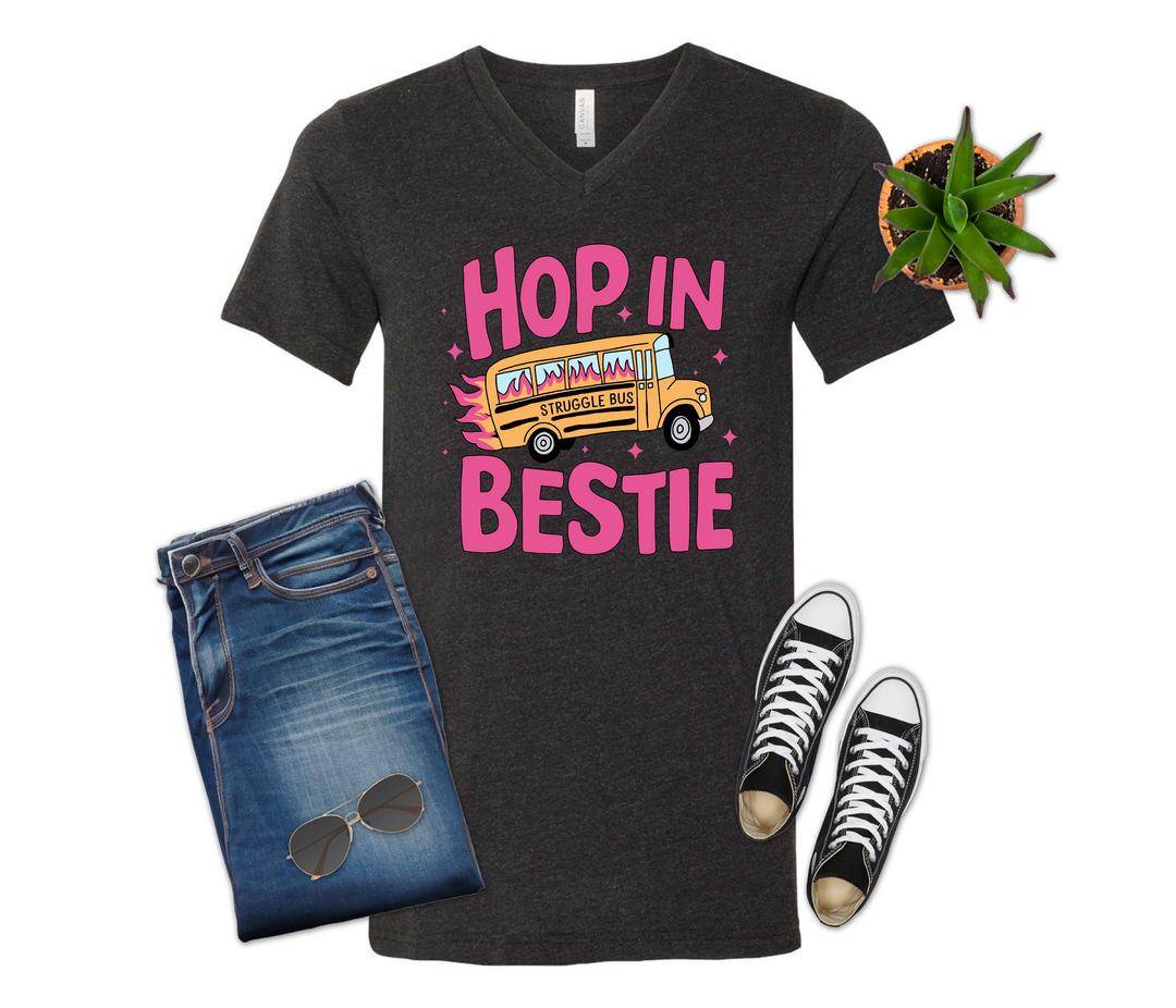 Hop In Bestie Struggle Bus Shirt