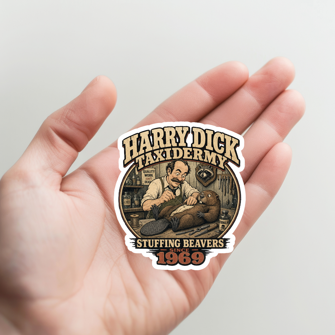Stuffing Beavers 2 Sticker