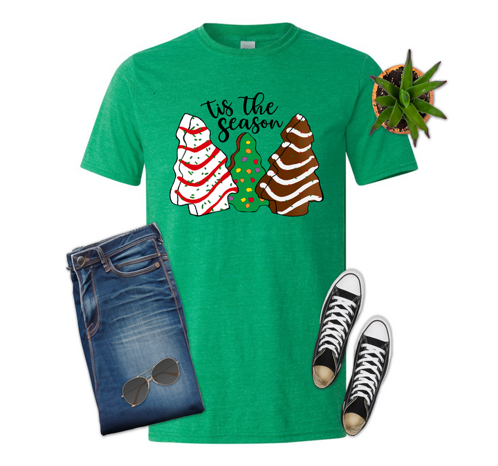 Tis the Season Christmas Tree Snack Shirt