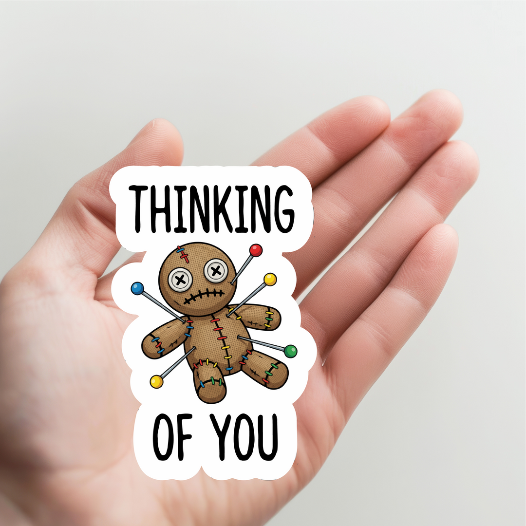 Voodoo Doll Thinking of You Sticker