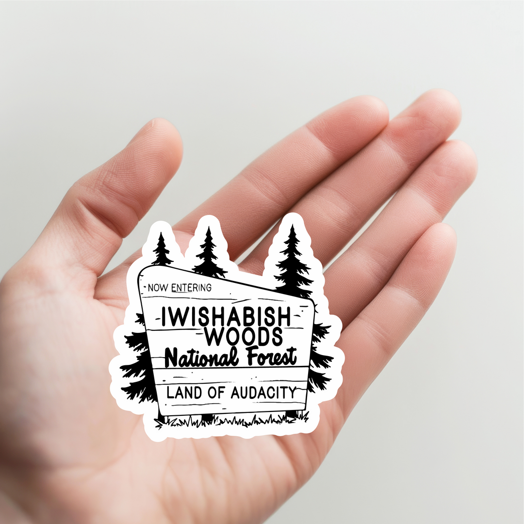 Iwishabish Woods Sticker