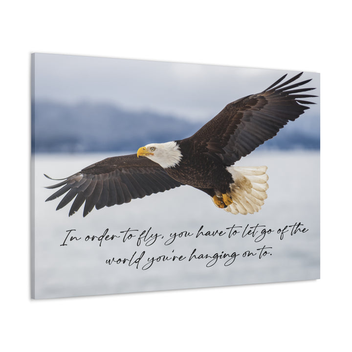 Eagle To Fly Wrapped Canvas Print