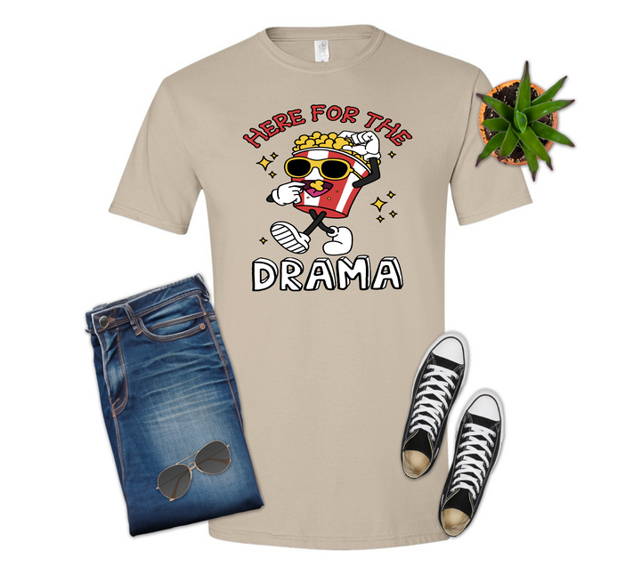 I'm Here for the Drama Popcorn Shirt
