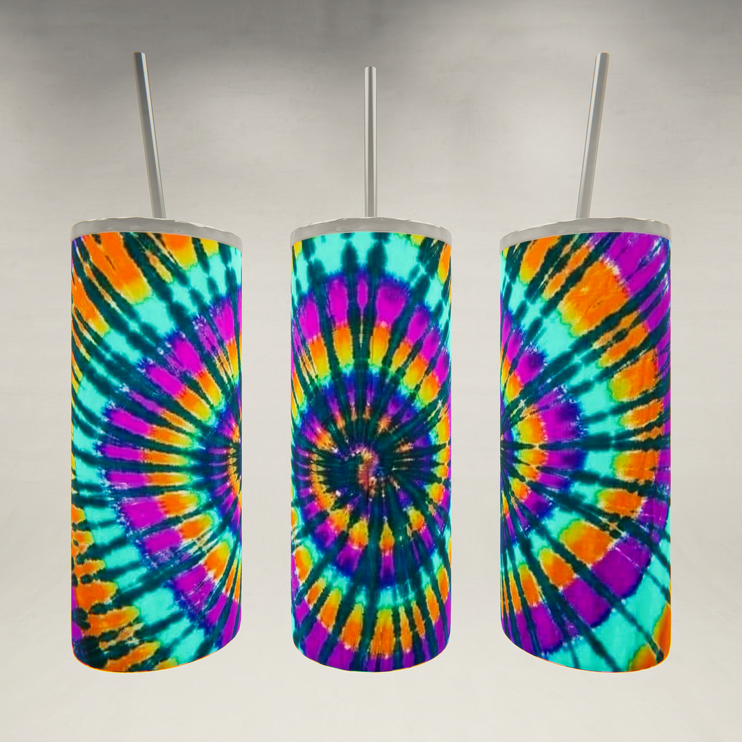 Tie Dye Option 1- 20 oz Skinny Tumbler