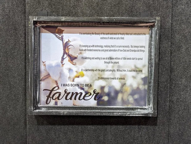 Born to be a Farmer Printed Canvas