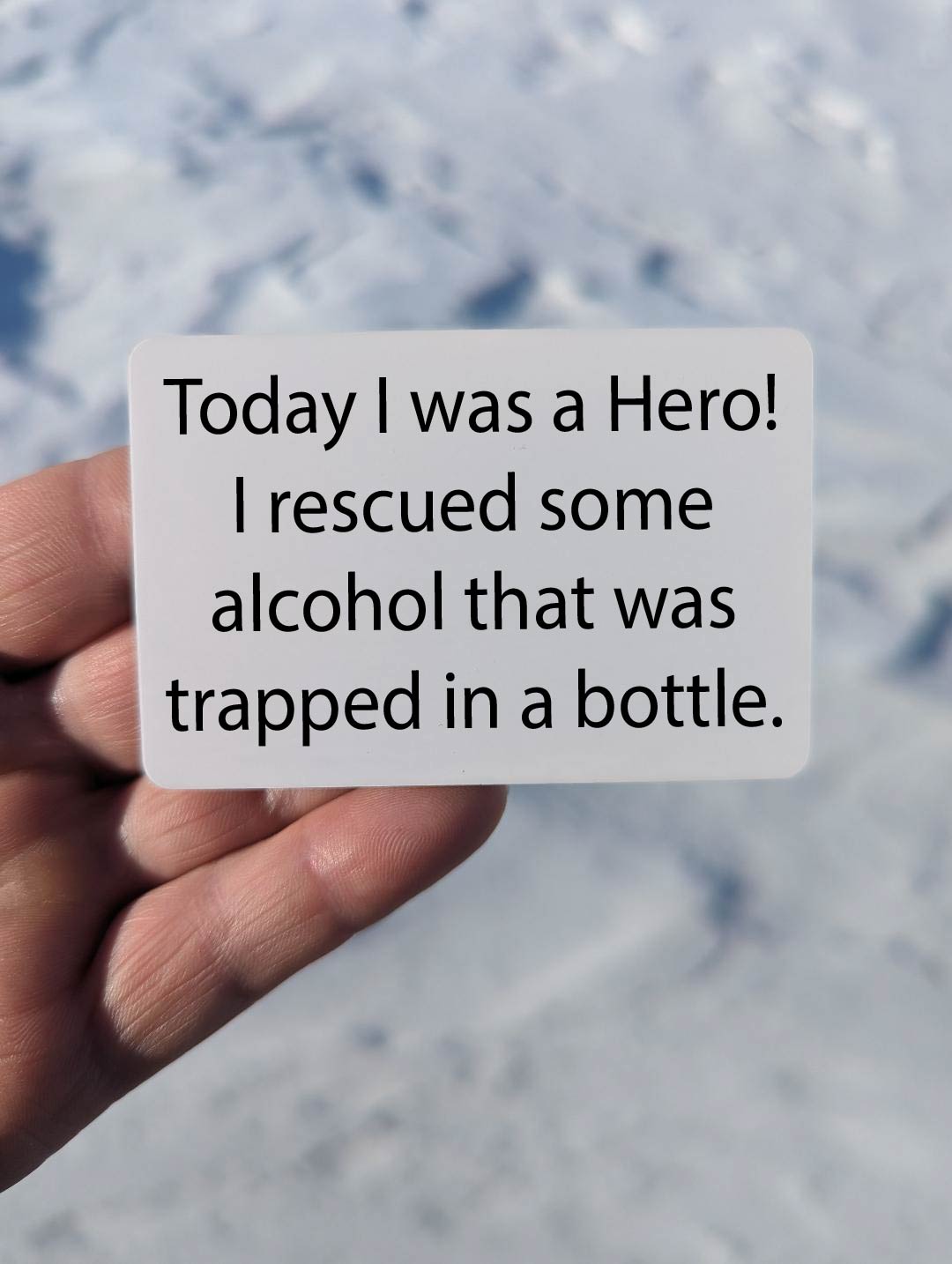 Rescued Alcohol Magnet
