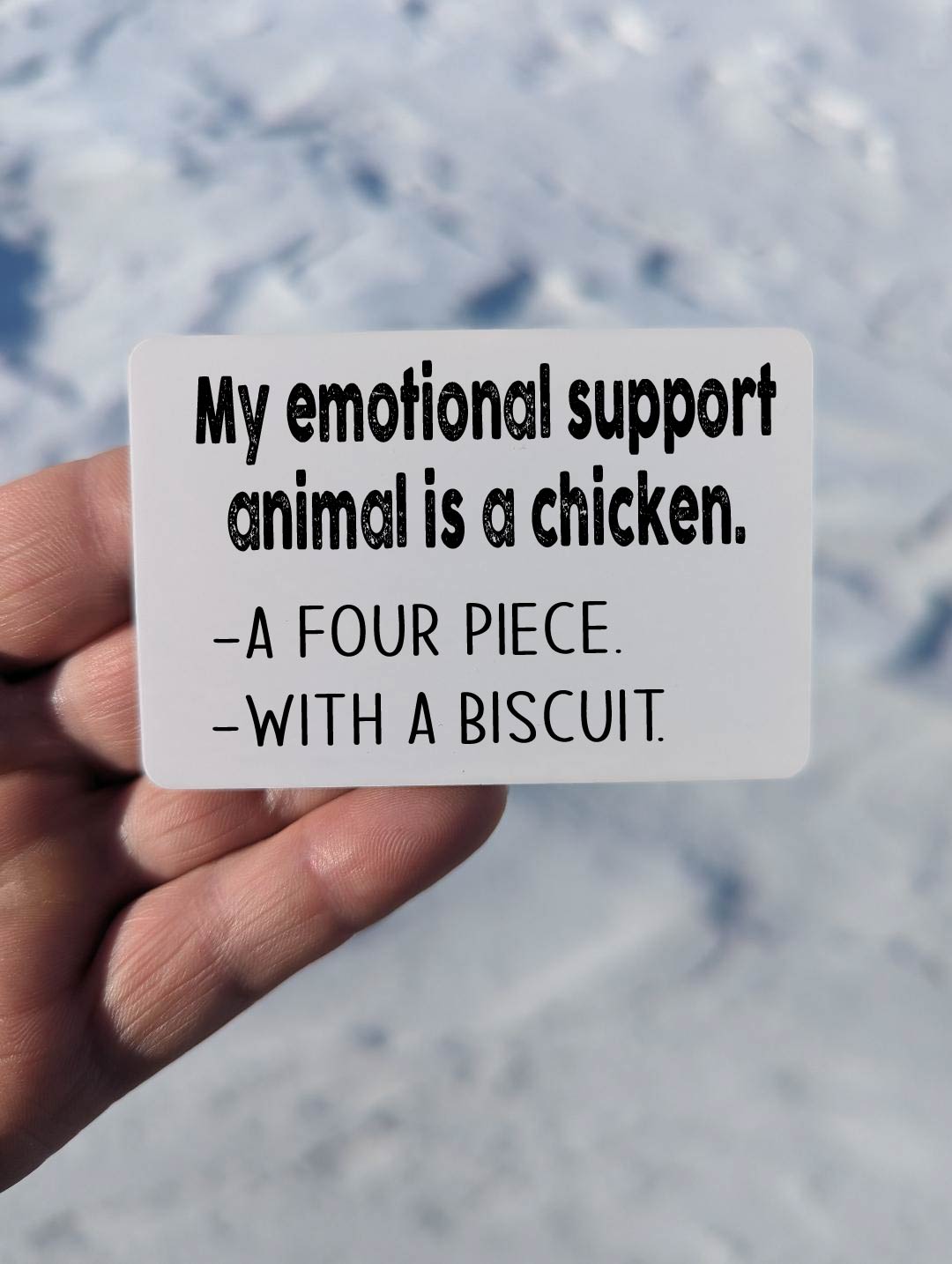 Emotional Support Chicken Magnet