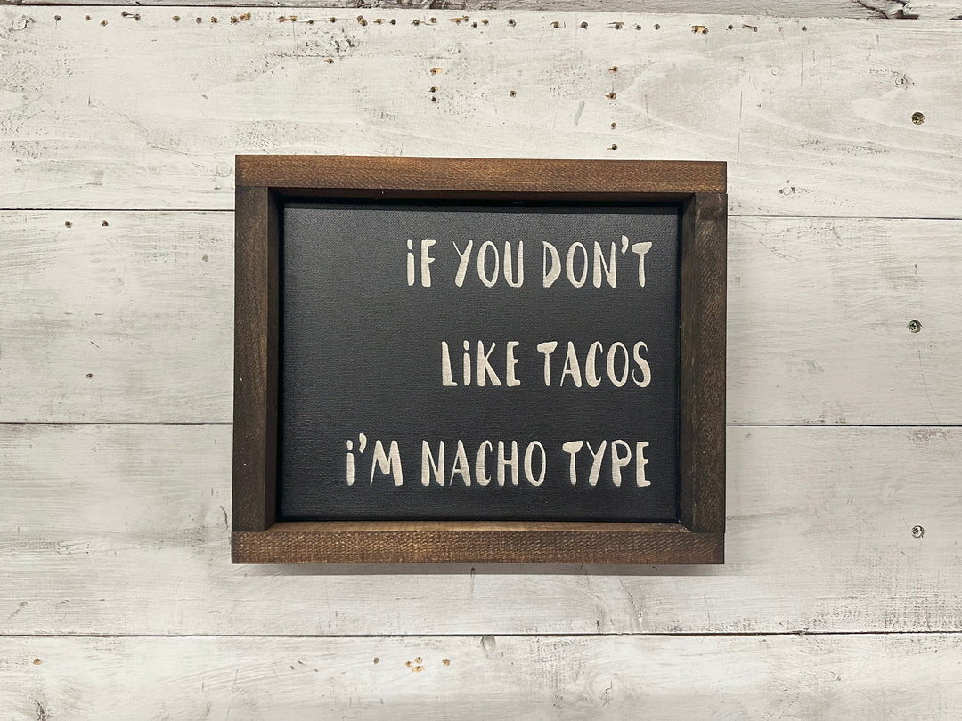 Nacho Type (8x10) Canvas