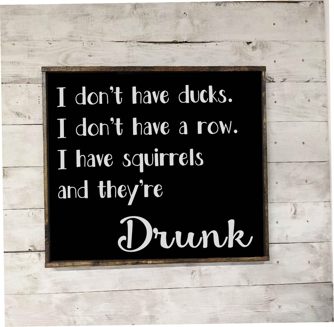 Drunk Squirrels (10x10) Canvas