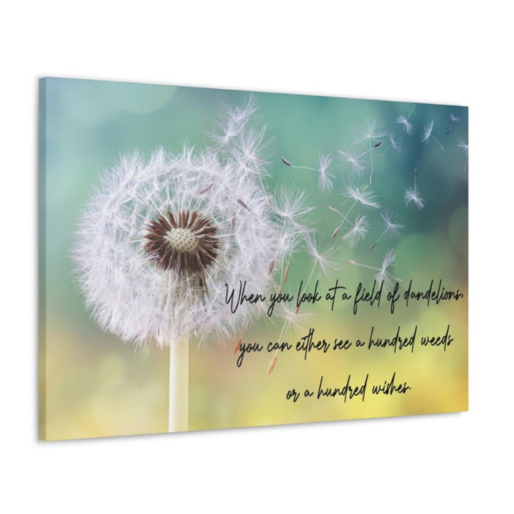 Dandelion Wrapped Canvas