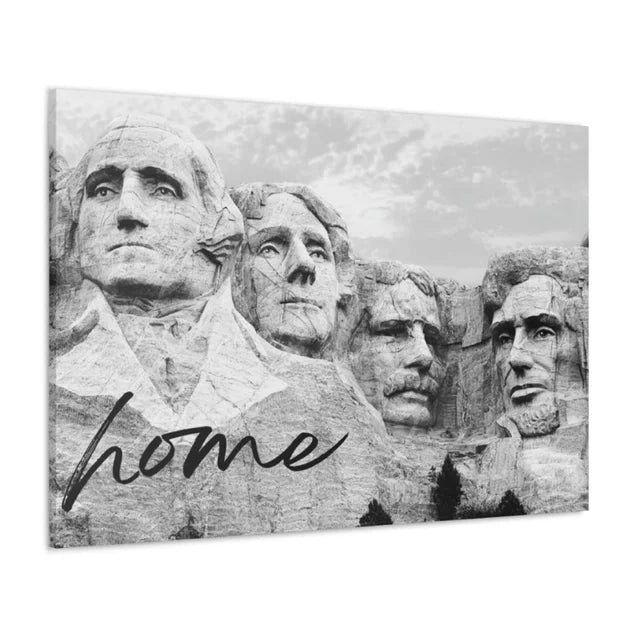 South Dakota Mount Rushmore Home Wrapped Canvas