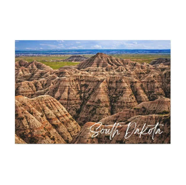 South Dakota Badlands Wrapped Canvas