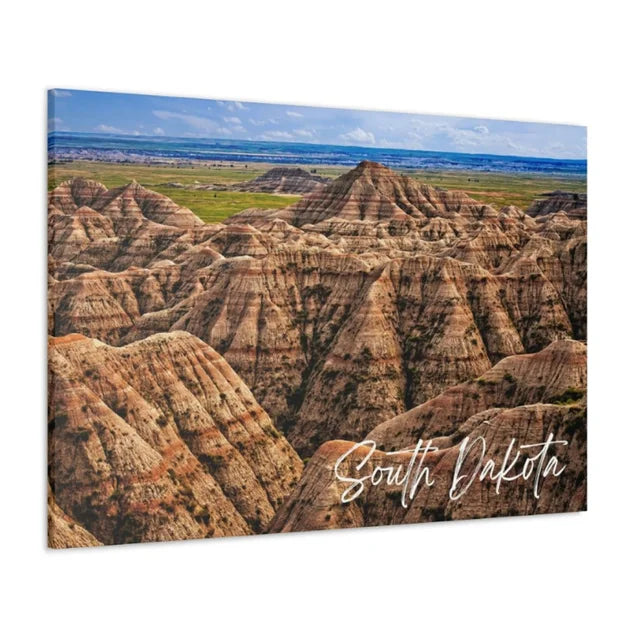 South Dakota Badlands Wrapped Canvas