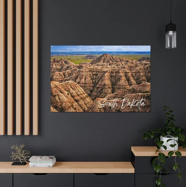 South Dakota Badlands Wrapped Canvas