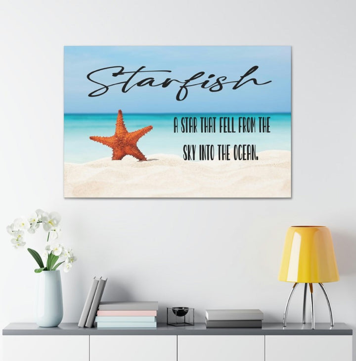 Starfish Wrapped Canvas