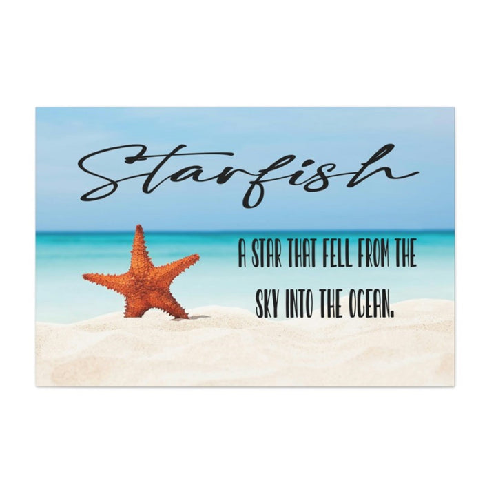 Starfish Wrapped Canvas