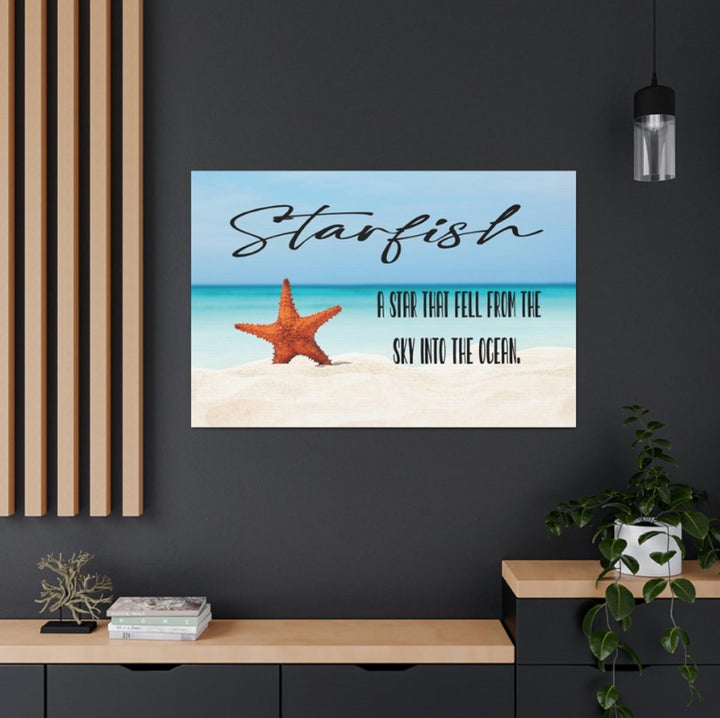 Starfish Wrapped Canvas