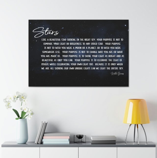 Stars Wrapped Canvas