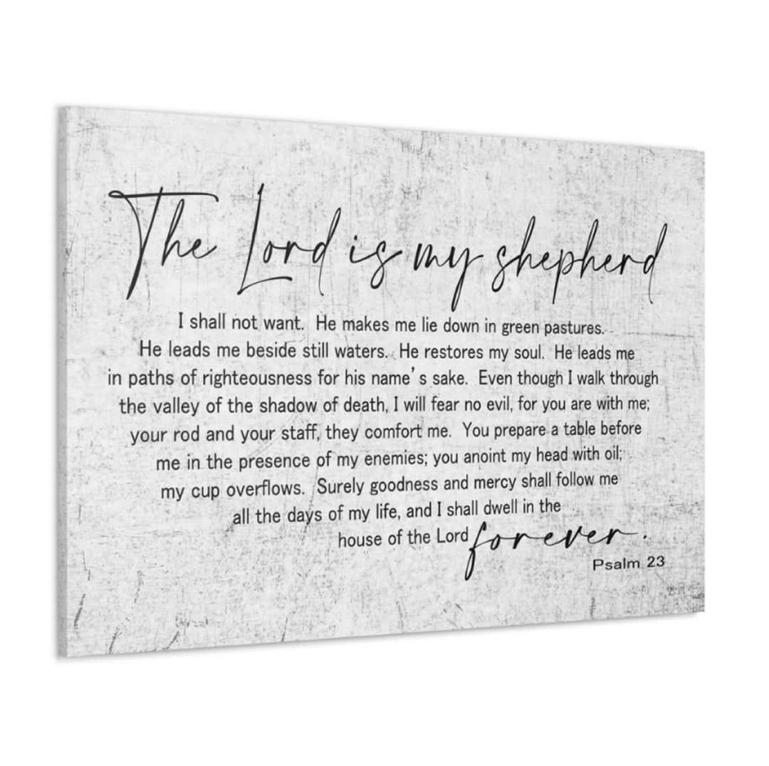 Psalm 23 The Lord is My Shepherd Wrapped Canvas